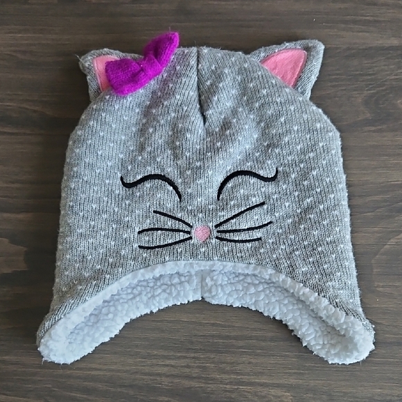 Fleece Kitty Cat Warm Winter Hat - Picture 1 of 9